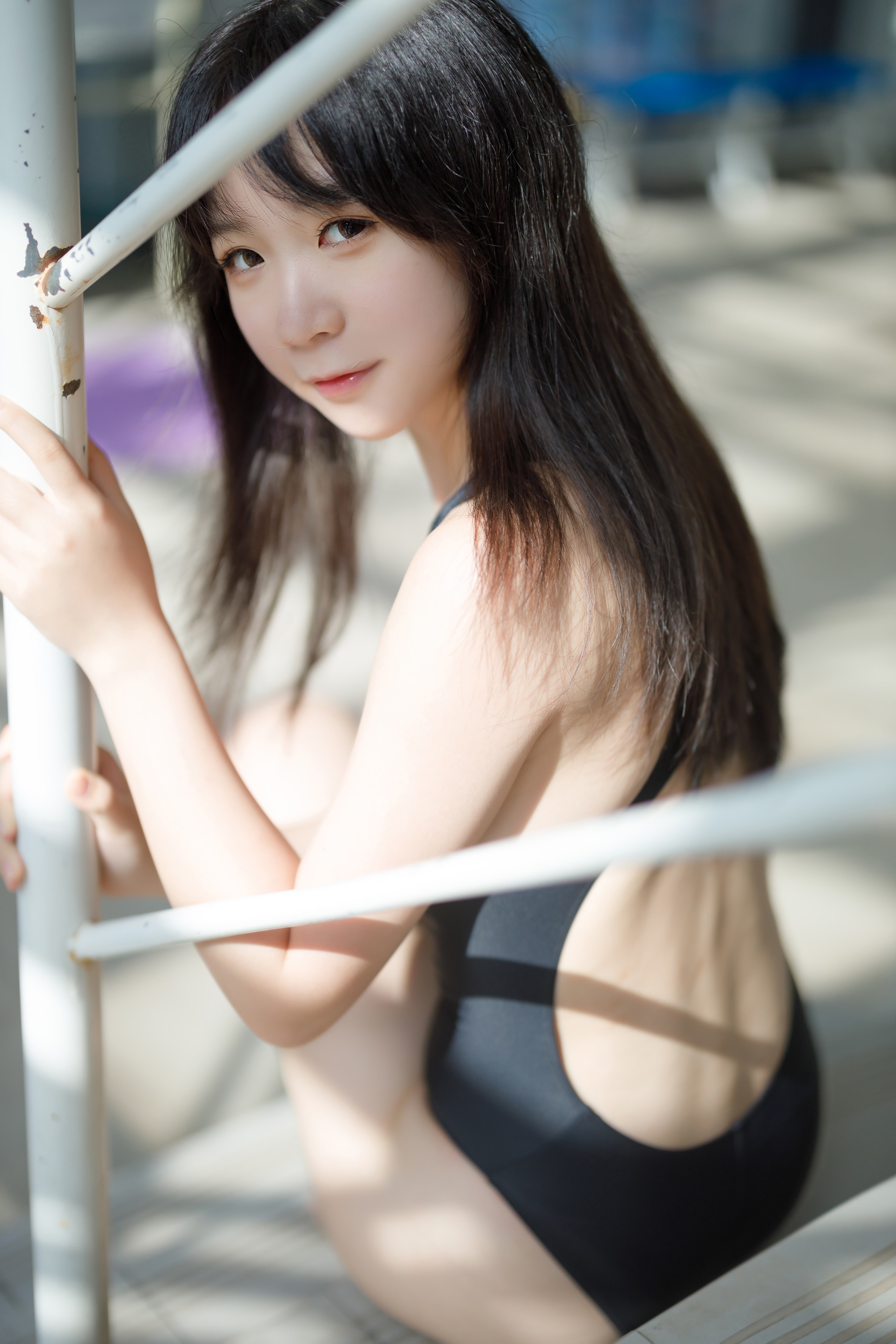 樱落酱w - NO.027 泳池竞泳[32P]-XikXak